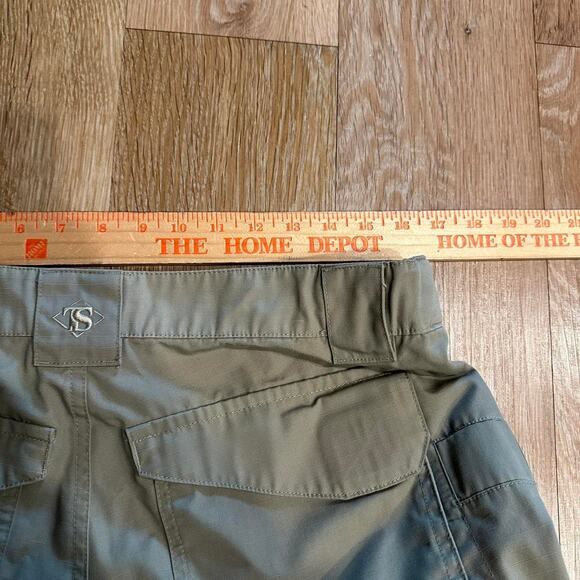 Y2K True Spec Baggy Cargo Pants Loose fit size 34 x 29 tan cream - Picture 5 of 7
